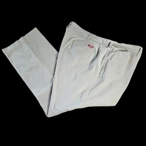 Dickies for Women high rise khakis straight leg zip front